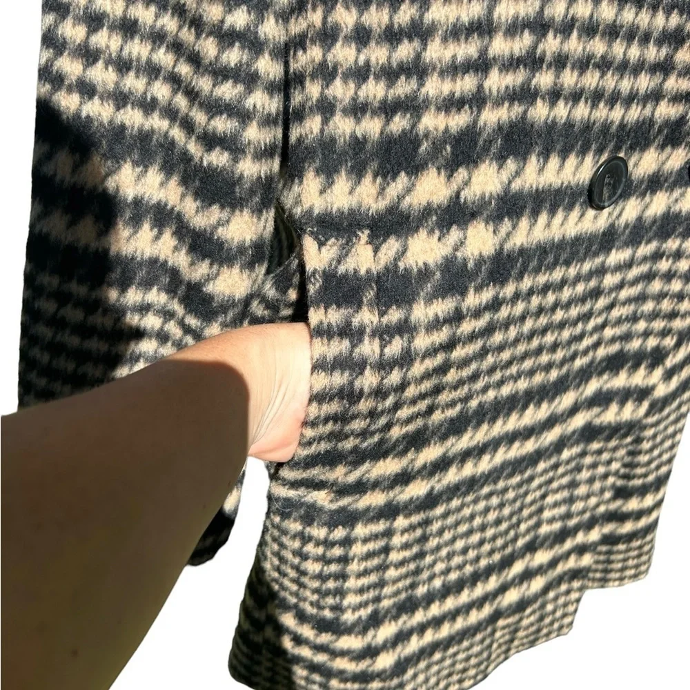 Avec Les Filles Wool Blend Oversized Pea Coat Size Medium - Picture 8 of 11
